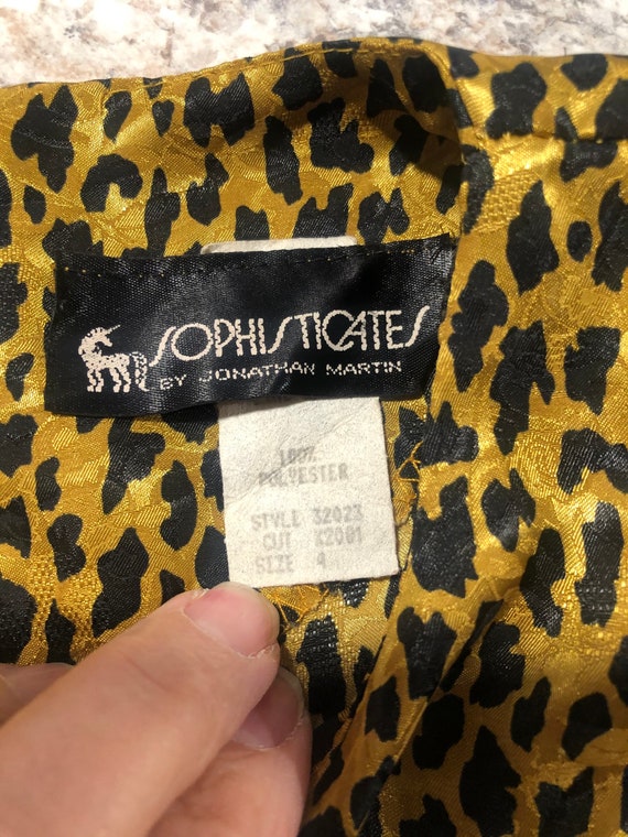 Vintage Sophisticates Womens Polyester Leopard Pr… - image 7