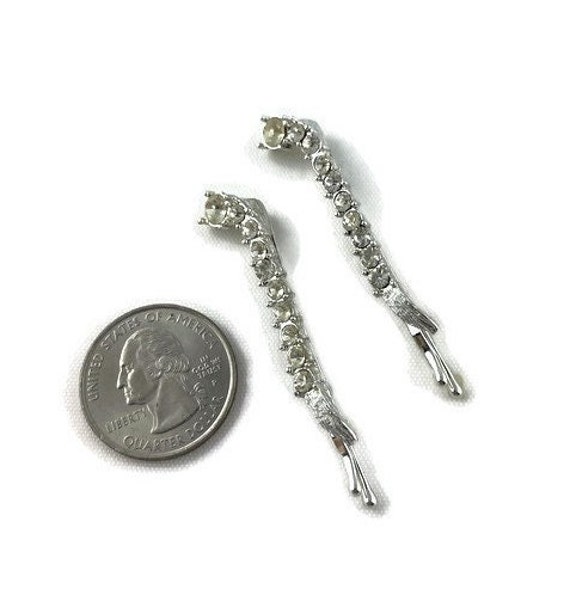 Vintage Rhinestone Hair Pins, Wedding Hair Pins, … - image 3