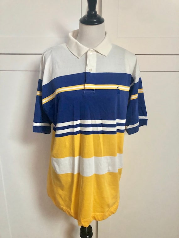 Vintage Men's Nautica 80s Striped Polo Shirt