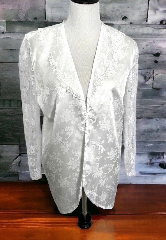 Vintage Gunne Sax Jacket, White Lace Jacket, Jessi