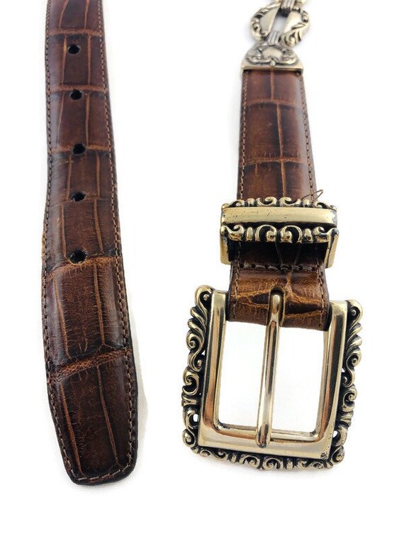 Vintage Womens Brighton Leather and Ornate Silver… - image 8