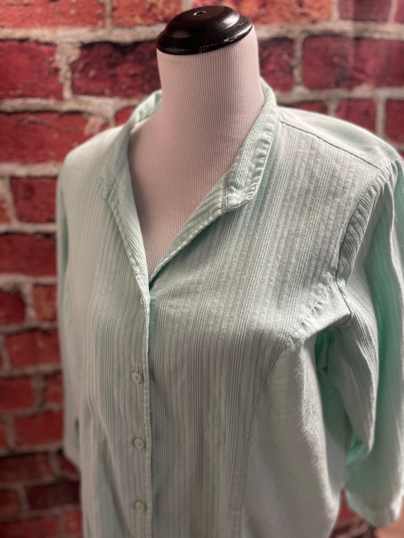 Vintage Womens Denim Company Green Cotton Blend B… - image 3