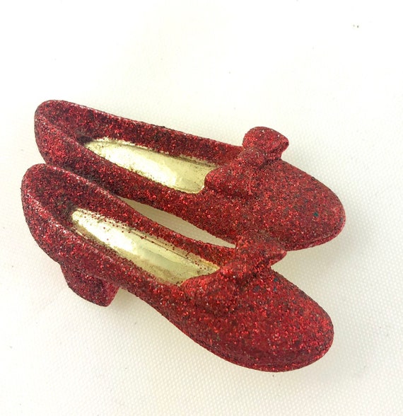 Vintage AJG Ruby Slippers Brooch Pin, Wizard of O… - image 8