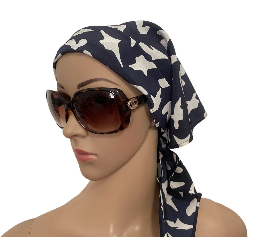 Bcbex Triangle Scarf Navy main image 1