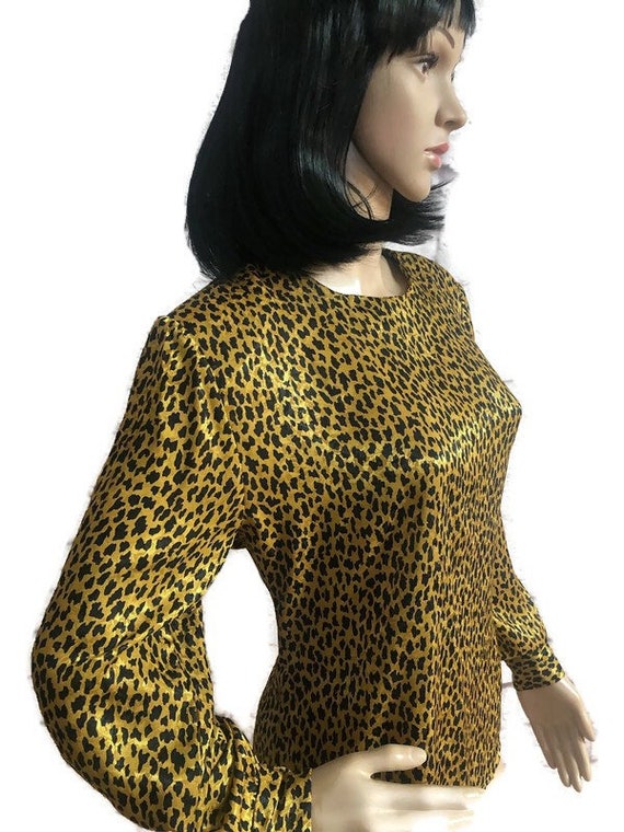 Vintage Sophisticates Womens Polyester Leopard Pr… - image 2