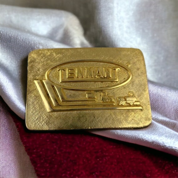 Vintage Commercial Belt Buckle, Heavy Equipment Be