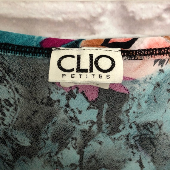 Vintage Clio Turquoise Boho Skirt - image 8