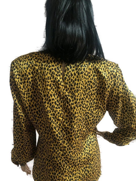 Vintage Sophisticates Womens Polyester Leopard Pr… - image 3