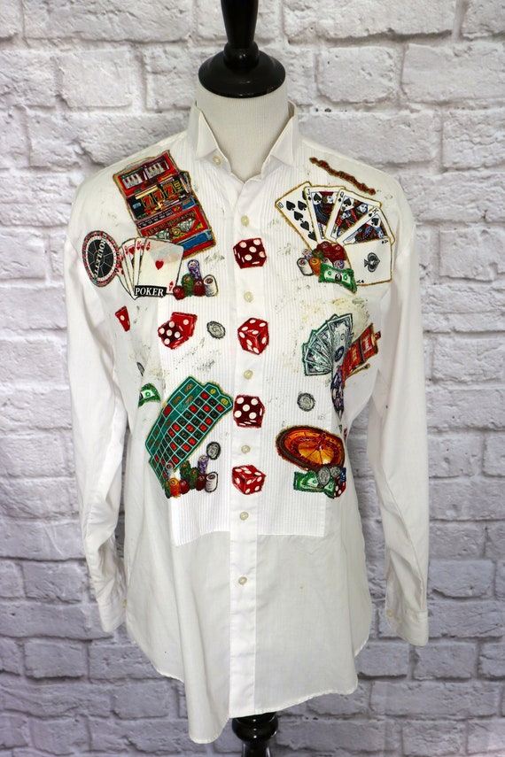 Vintage Women's Casino Shirt, Las Vegas shirt, Gam