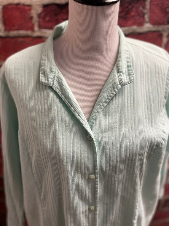 Vintage Womens Denim Company Green Cotton Blend B… - image 6