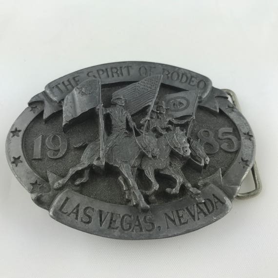 Vintage pewter (belt buckle) - Gem