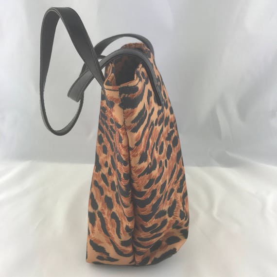 Vintage Leopard Print  Bag, Small Tote Bag, Small… - image 6