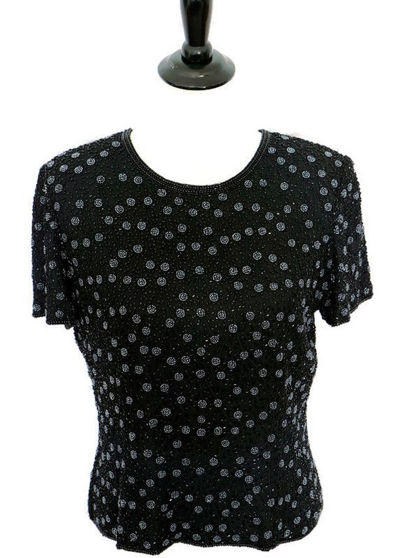 Vintage Adrianna Papell Sequin Top 