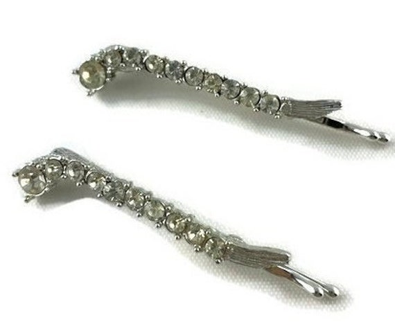 Vintage Rhinestone Hair Pins, Wedding Hair Pins, … - image 5