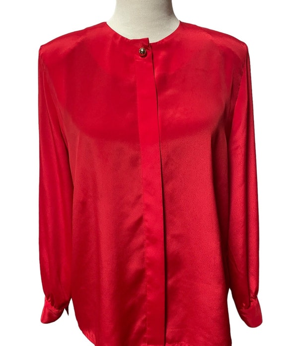 Dressy red blouses hot sale