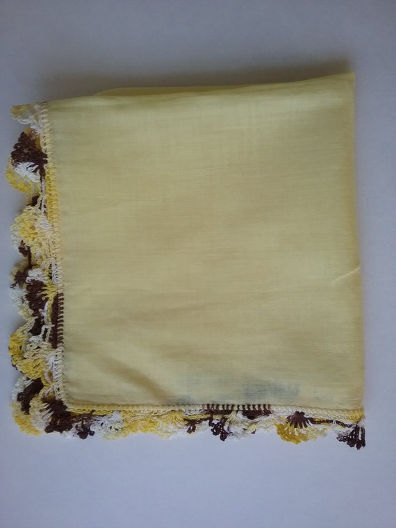 Vintage Embroidered Handkerchief, Flower Girl Han… - image 3