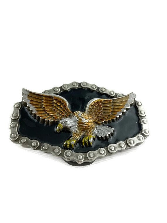 Vintage Great American Chicago Buckle, Bald Eagle… - image 3