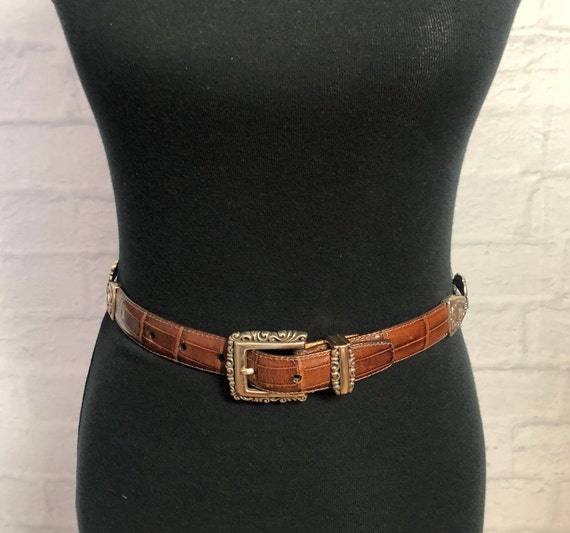 Vintage Womens Brighton Leather and Ornate Silver… - image 2
