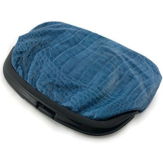 Longchamp clutch Blue ref.894089 - Joli Closet