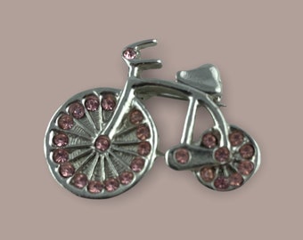 Vintage High Wheeler Penny Farthing Bicycle Brooch Pin