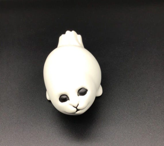 ポール・ホフ グスタフスベリ 子アザラシの子 陶器フィギュア ポール・ホフ グスタフスベリ 子アザラシの子 陶器フィギュア