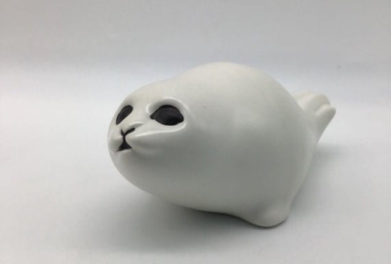 ポール・ホフ グスタフスベリ 子アザラシの子 陶器フィギュア ポール・ホフ グスタフスベリ 子アザラシの子 陶器フィギュア