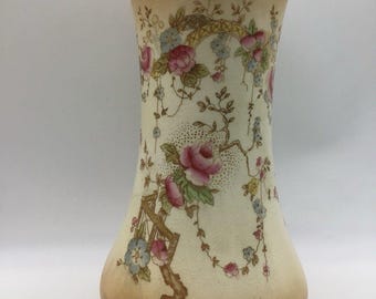 Crown Devon Fielding Stone On Trent England majblommig vas 23 cm
