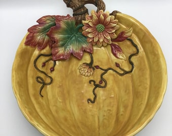 Fitz & Floyd Classics Harvest Heritage-skål med hösttema, 33 cm