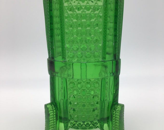 EAPG U.S. Glass Emerald Green Toothbrush Holder Antique Etsy