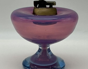 Murano Alfredo Barbini 1950-tals handblåst glasbordständare, piedestal, 10 cm