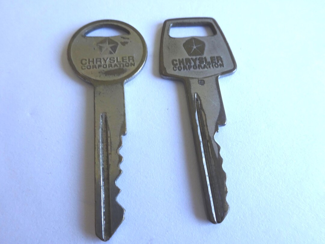 Vintage Chrysler Keys, 1960s Auto Parts, Jewelry Supply - Etsy