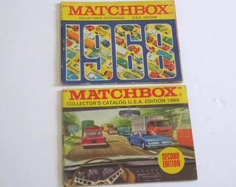 Two Small Vintage Matchbox Toy Catalogs 1968 & 1969