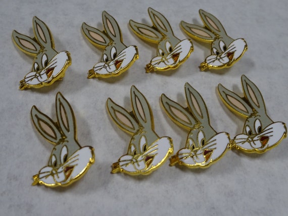 Eight Vintage Bugs Bunny Brooch Hat Pins Lot of 8… - image 2