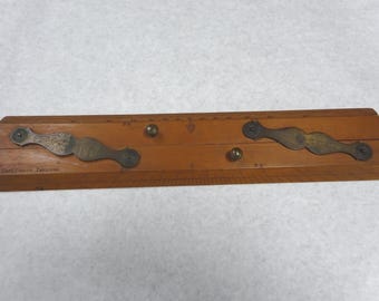 Vintage Antique 14" Captain Fields Improved Parallel Nautical Ruler