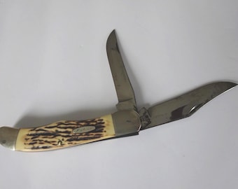 Vintage 2 Blade KABAR # 1184 Hunting Pocketknife