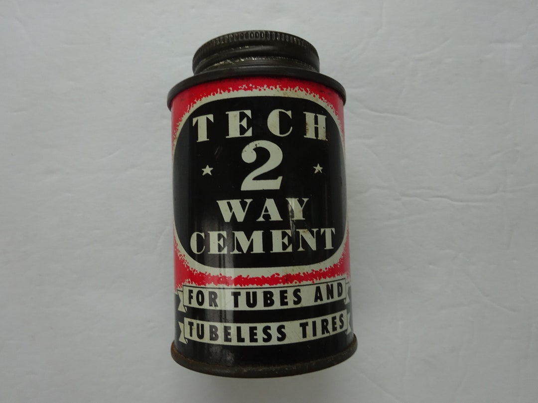 Vintage Tech 2 Way Cement Tin Repair Tires Johnstown Ohio Etsy
