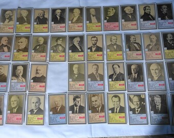 Vintage 1992 Little Debbie President Cards Full Set 39 Cards