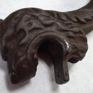 Four Antique Gothic Gargoyle Devil Cast Iron Stove/table Legs Feet Original