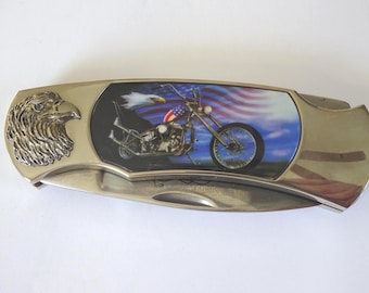 Vintage Easyriders Motorcycle Single Blade H.C. Pocketknife