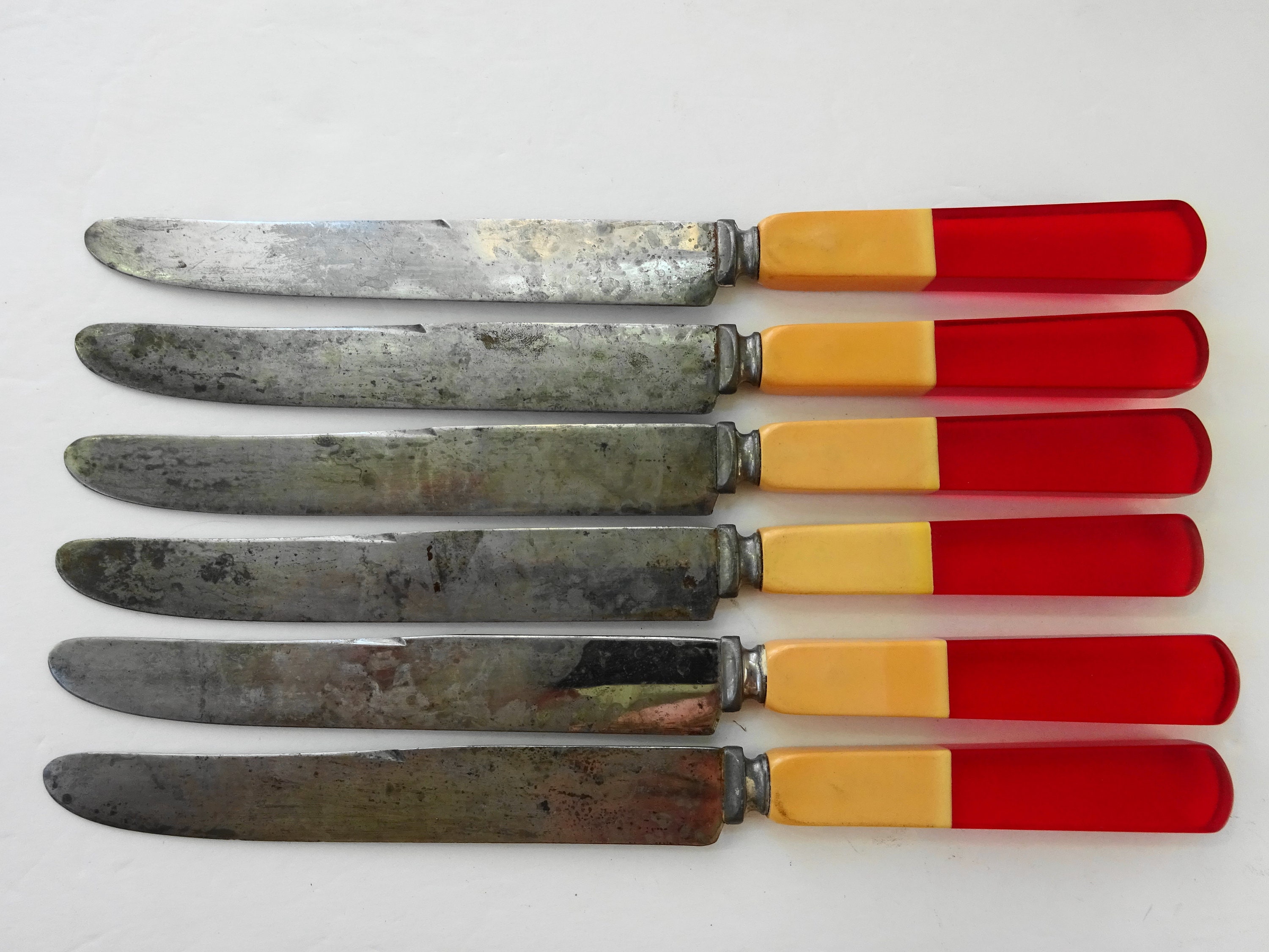 Art Deco Bakelite Fruit Knife Set For Sale at 1stDibs