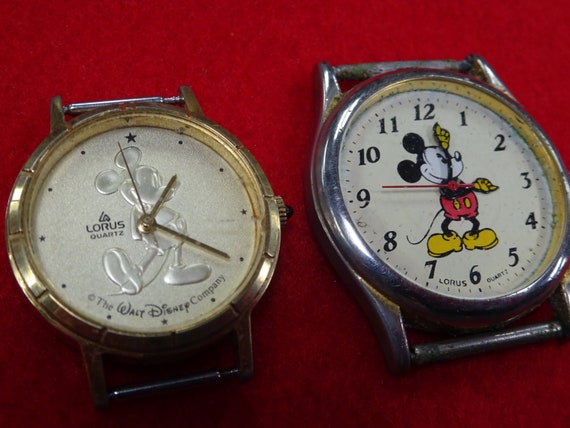 Two Disney Lorus Quartz Mickey Mouse Wristwatch P… - image 1