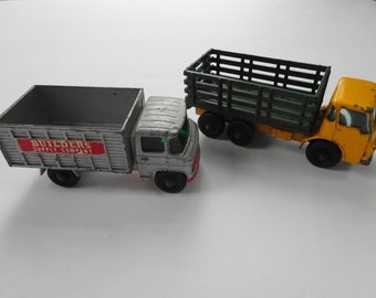 Two Vintage 1960's Matchbox Stake Truck #4 & Scaffold Trk. #11  England