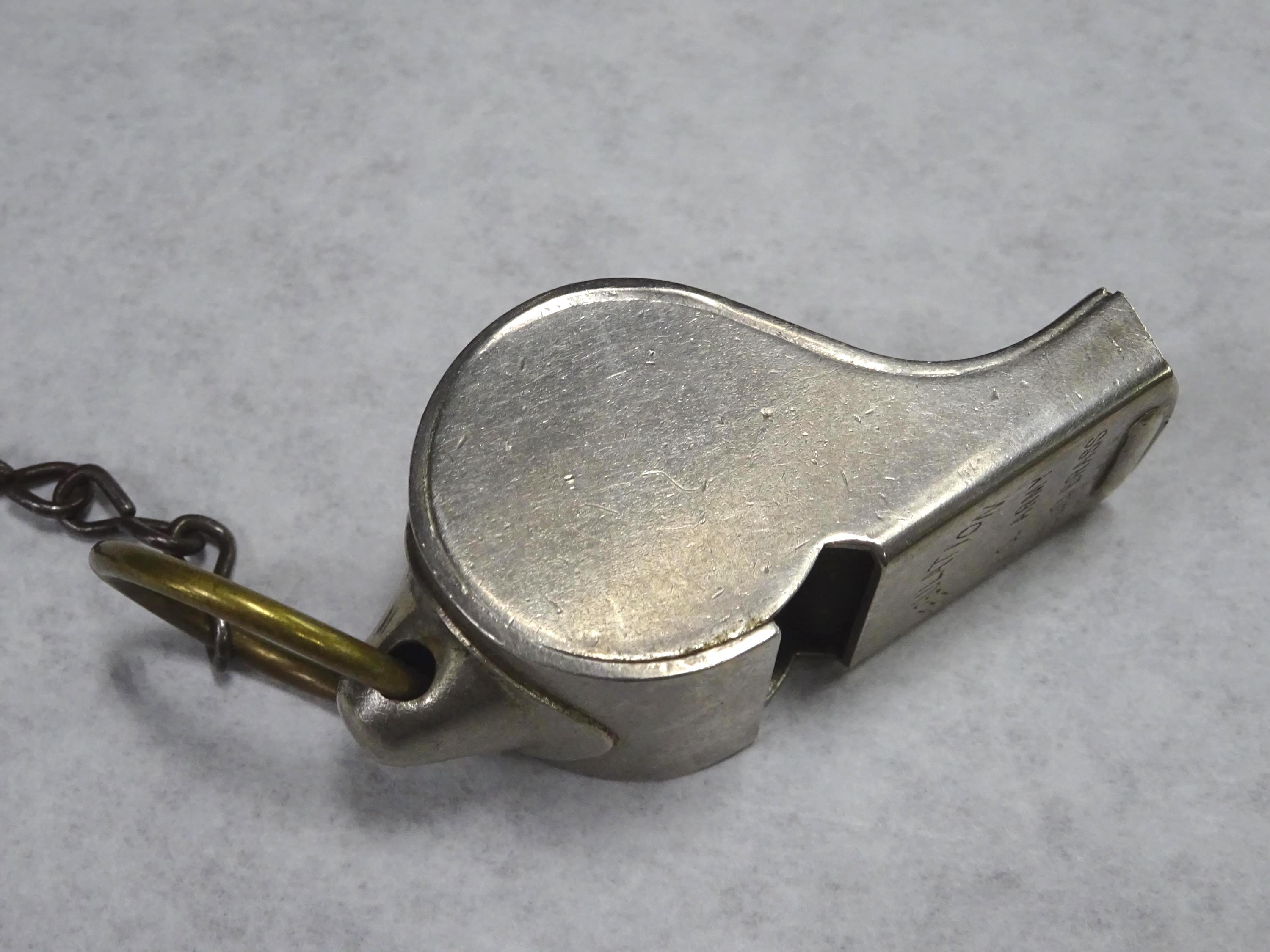 Vintage Regulation U. S. ARMY Solid Brass Whistle With Chain - Etsy