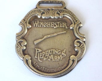 Antique Vintage Winchester Repeating Arms Pocket Watch Fob New Haven Conn.
