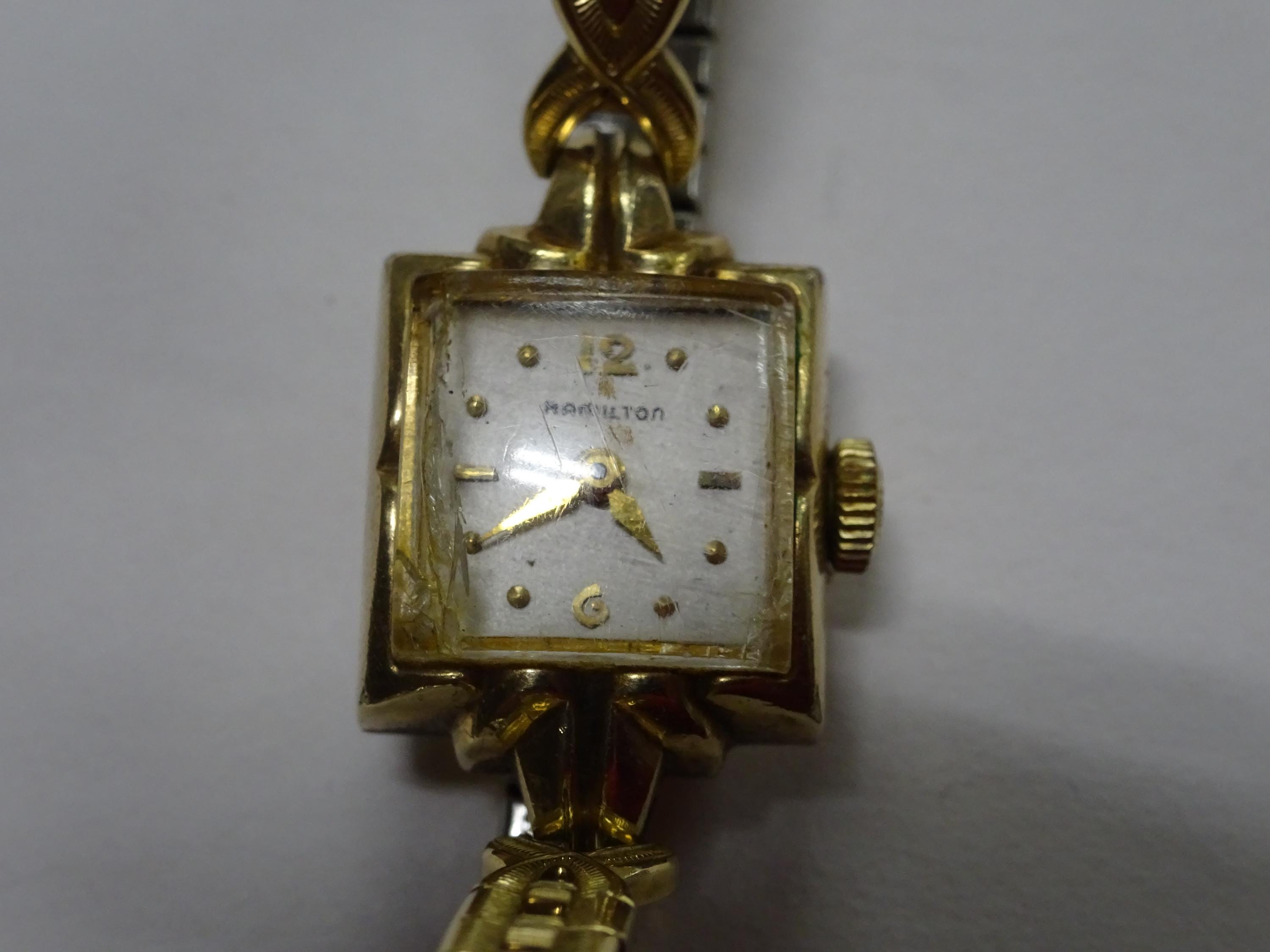 10k Gold Hamilton Womens Ladies Watch