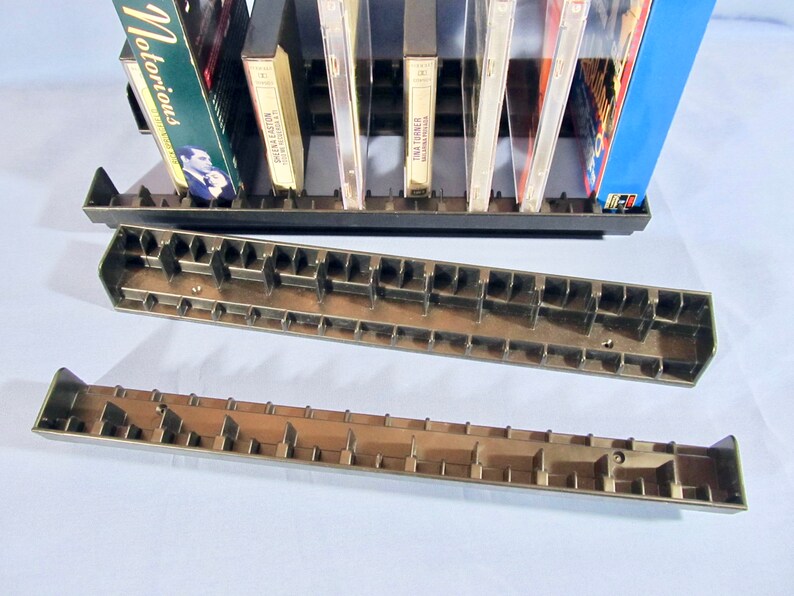 CD Cassette Tape or VHS Video Cassette Storage Rack Rails 2 Etsy