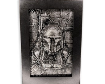 Boba Fett in Carbonite *Original Sculpture