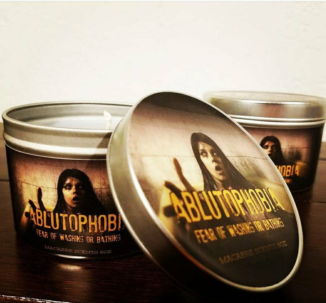 Ablutophobia The fear of washing or bathing 8oz candle | Etsy