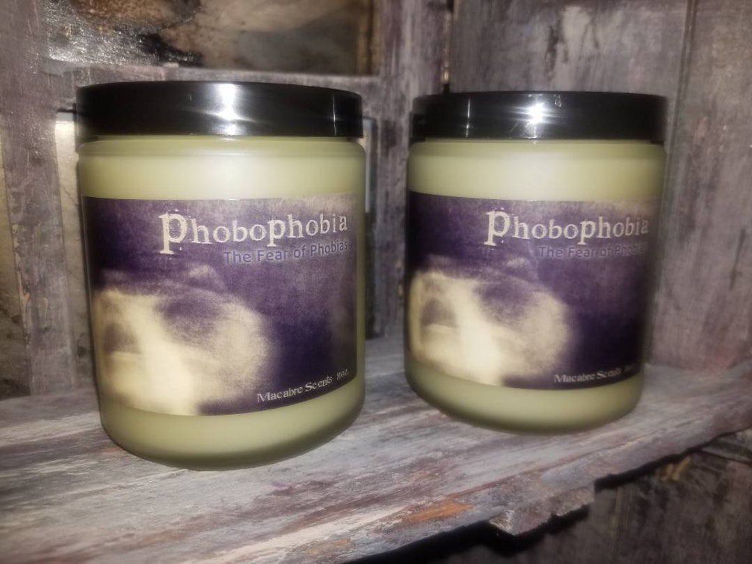 Phobophobiathe Fear of Phobias. 9 Ounce Soy Wax Glass Jar Candle Etsy