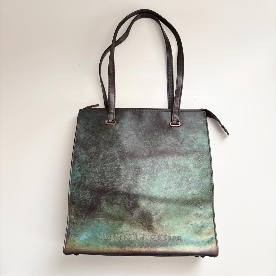 バッグ 90s Jean Paul Gaultier leather hand bag New 